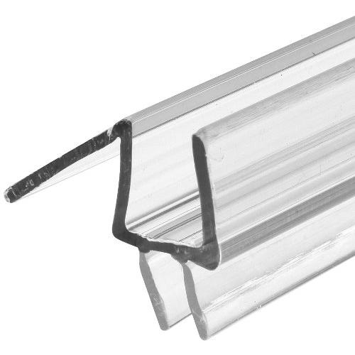 Prime-Line M 6258 Frameless Shower Door Bottom Seal ? Stop Shower Leaks and Create a Water Barrier (3/8” x 36”, Clear Vinyl)