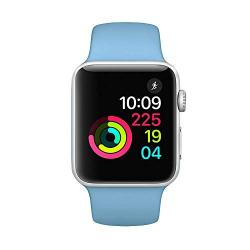 NUKELOLO Sport Band Compatible with Apple Watch 38MM 40MM 42MM 44MM,Soft Silicone Replacement Strap Compatible for Apple Watch Series 5/4/3/2/1