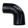Ronteix Universal 4-Ply High Performance ID 2 Inch 90 Degree Elbow Coupler Silicone Hose (2(51MM), BLACK)