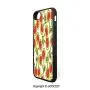 SCOCICI Non-Slip Drop Protection Smart Cell Phone Case Sweet Yummy Ornate Cherry and Leaves Pattern Fresh Food Fun Art Picture Compatible with iPhone 7