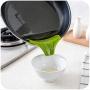 Kitchen Supplies Kitchenware Silicone Anti Spill Liquid Funnel Pots and Pans Round Mouth Edge Diverter Tool Accessories
