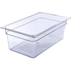 Carlisle 10203B07 StorPlus Full Size Polycarbonate Food Pan, 8" Deep, Clear