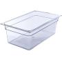 Carlisle 10203B07 StorPlus Full Size Polycarbonate Food Pan, 8" Deep, Clear