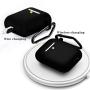 AirPods Case Airpod Case Cover for Airpods 2&1 (Front LED Visible) Upgrade Skin Silicone Protective Case with Anti-Lost Buckle Headphone Case Compatible with AirPods 2&1 Accessories[Black]