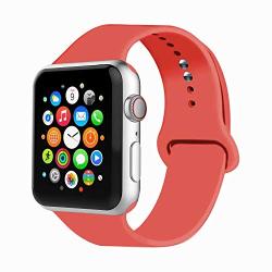 IYOU Sport Band Compatible with Watch Band 38MM 42MM 40MM 44MM, Soft Silicone Replacement Sport Strap Compatible with 2019 Watch Series 5 2018 Watch Series 4/3/2/1