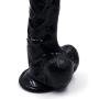 HYLHYL5-F Silicone Double-Ended Female Wand Long Size Female Women Self Pleasure Toys (Black, L:23cm/7.48 in, W:4.5cm/1.57 in)