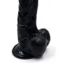 HYLHYL5-F Silicone Double-Ended Female Wand Long Size Female Women Self Pleasure Toys (Black, L:23cm/7.48 in, W:4.5cm/1.57 in)