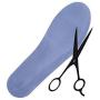 1Pair Blue Silicone Gel Reusable Honeycomb Full Length Non Slip Comfort Sports Insole Air Cushion Damping Shoe Pad Cushion Shoe Inserts for Men Women