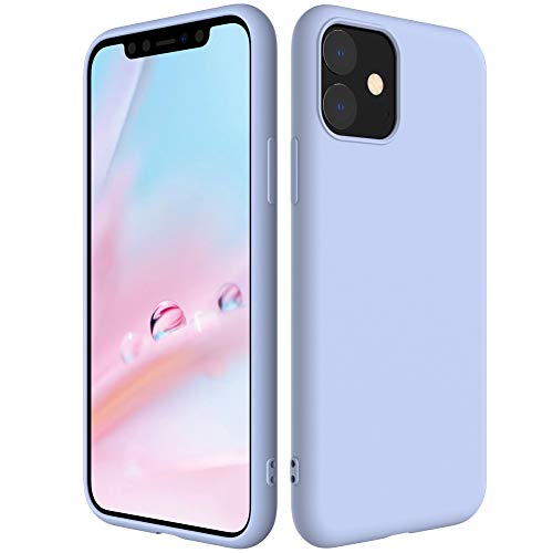 Silicone Phone Case compatiable with iPhone 11 2019, Ultra Thin & Full Body Protective No Dust Attractive Soft Cover 6.1 Liquid Rubber Cases for Apple with Lining Fiber