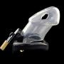 LXL Comfortable and Breathable Silicone Cage Cleaning Device for Men t Shirt (Color : Transparent)