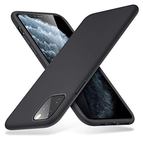 ESR Yippee Color Soft Case for iPhone 11 Pro, Liquid Silicone Rubber Case Cover [Comfortable Grip] [Screen & Camera Protection] [Velvety-Soft Lining] [Shock-Absorbing] for iPhone 11 Pro, Black