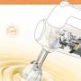 BINZHI Eggbeater Electric Household Mini Beater Cream Baking Mixer Eggbeater Handheld - White Kitchen gadget