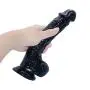 MXJYB 9.25 Inch T-Shirt Big Silicone Flexible Dick with Strong Suction Cup Huge s Adult Sexy Products Sexy Toys for Women MXJYB (Color : Black)