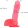 Realistic Dildo Dick, Penis Dong with Suction Cup, Best Silicone Cock for Vaginal G-spot and Anal Play, Sex Toy for Female Masturbation