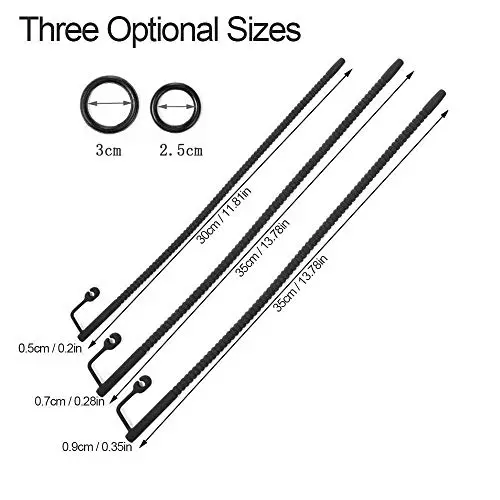 3 Pcs/Set Silicone Uréthr?l Dilator PêNǐs Plùg Male Másturbátor Uréthr?l PêNǐs Inserts with Rings Male Másturbátor ?rótíc Toys