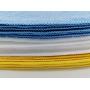 AmazonBasics Blue and Yellow Microfiber Cleaning Cloth, 24-Pack