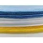 AmazonBasics Blue and Yellow Microfiber Cleaning Cloth, 24-Pack