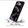 Samsung Galaxy S7 Case with Beautiful Dragonfly Pattern Whimsical Design Bumper Black Soft TPU and PC Protection Anti-Slippery &Fingerprint Case for Samsung Galaxy S7