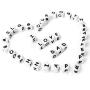 Weekjoey 104PCS Square Silicone Beads English Alphabet Bead Baby Chew 12mm Non-Toxic BPA Free 100% Food Grade Silicone Letter Beads
