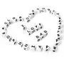 Weekjoey 104PCS Square Silicone Beads English Alphabet Bead Baby Chew 12mm Non-Toxic BPA Free 100% Food Grade Silicone Letter Beads