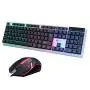 Alimao Special Sales Colorful LED Cool Illuminated Backlit USB Wired PC Rainbow Gaming Keyboard Mouse Set