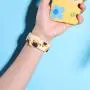 KOLEK Floral Bands Compatible with Apple Watch 42mm 44mm, Silicone Fadeless Pattern Printed Replacement Bands for iWatch Series 4 3 2 1, Sunflower, M L