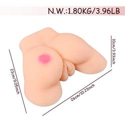 Heiyy Realistic Soft Lifesize Love Doles for Men Male Beginner Full Size Women Body Love Torso P?ck?t Pü??e?? Adult Toys (Color : Skin)