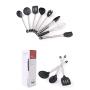 Silicone Kitchenware Stainless Steel Pipe Handle High Temperature Silicone Kitchenware Kitchen Tool 8 Piece Egg Beater Key Spoon Spoon Shovel