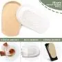 JKcare Gel Heel Lifts, 1/2 Inch Height Increase Insoles for Leg Length Discrepancy - Small Shoe Lifts for Women, Shoe Inserts Comfort Half Foot Pads for Heel Pain
