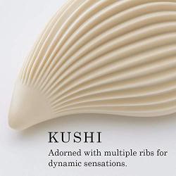 iroha+ Cream KUSHI Women Vibrator, Waterproof Soft Silicone Rechargeable Sensual Massager, HMP-02