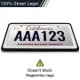 License Plate Frame, Intermerge Silicone License Plate Frame Black  Drainage Holes, Car License Plate Frames Rain-Proof, Anti-Rust and Anti-Rattle for Car License Plate Holder(1Pack No Screws Include)