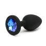 Zripool New 7 * 2.8cm Black Small ?e-xy Silicone Rhinestone Jewelry Butt Amal Plùg ?e-x Toy