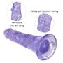 TTQQJJ 7.8 Inch Safe and Heathy Silicone Powerful Suction Cup Women Personal Pleasure Toys - Blue - Biyenanian