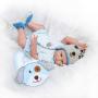 NPKDOLL 22" Lifelike Reborn Baby Boy Dolls Silicone Full Body Eyes Open Baby Reborn Dolls Anatomically Correct Real Baby Doll Washable