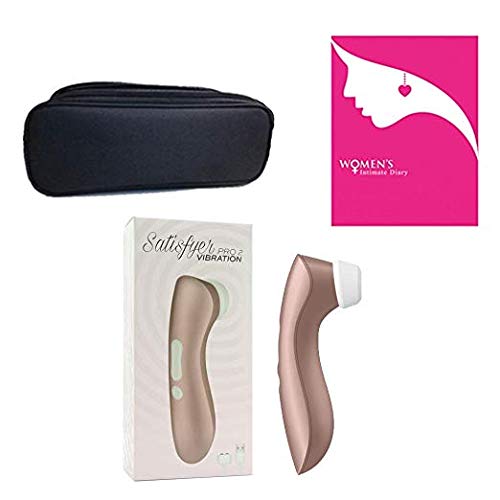 New Model! Rose Gold Satis-fyer [ Pro 2 Pulse and Pleasure Air Technology ] Wave-Stimulator Massager & [ Bag/Diary Kit ] ST: 6279