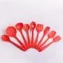 SKYyao Kitchen utensil set High temperature silicone kitchenware nine-piece set non-stick spatula spoon set silicone