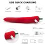 Mini Vibrator Peppers Soft Touch Internal Clitorial Sucking Toys for Women Silicone Rabbit Vibrantor for Women G Spotter Clītoris Magnetic USB Rechargeable Massager Toy,T-Shirt