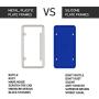 Rightcar Solutions Flawless Silicone License Plate Frame - Rust-Proof. Rattle-Proof. Weather-Proof. - Blue