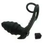 Male Prostate Massager Anal Penis Ring Silicone Vibrating Butt Plug Dual Cock Ring Anal Sex Toy