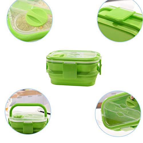 Best Quality - Bowls - Layers Colorful crowave Silicone bento lunch box set For Kids kitchenware kitchen accessories food container With Handle - by Tini - 1 PCs