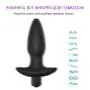 Qise Silicone Three Sizes Anal Plug Vibrator Adult Sex Toy for Masturbation (M)
