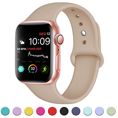 DaQin Band Compatible with Apple Watch 38mm 40mm 42mm 44mm for Women and Men, Sport Replacement Wristbands for iWatch Series 5 Series 4 Series 3/2/1, S/M, M/L