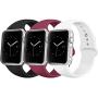 iGK Sport Band Compatible with Apple Watch 38mm 40mm 42mm 44mm, Soft Silicone Sport Strap Replacement Bands for iWatch Apple Watch Series 5, Series 4, Series 3, Series 2, Series 1
