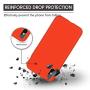 iPhone X Case, iPhone X Silicone Case, Xperg Slim Liquid Silicone Gel Rubber Shockproof Case Soft Microfiber Cloth Lining Cushion Compatible with Apple iPhone X (Red)