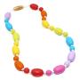 Sensory Chew Necklace for Girls Boys Kids, Silicone Chewy Jewelry Necklace for Baby Teething Chewing Biting Autism or Special Needs, Oral Motor Chewable Toys Reduce Anxiety