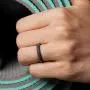 ThunderFit Womens Thin Swivel Rings, 10 Rings / 8 Rings / 4 Rings / 1 Ring - Stackable Silicone Wedding Rings - 2.5mm Wide - 2mm Thick