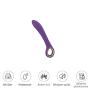 C-Lítoris V-?brátor Toys USB Rechargeable Silicone 10 Frequency Massage Stick -Purple By Dwoon