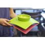 ezpz Happy Bowl - One-Piece Silicone placemat + Bowl (Lime)