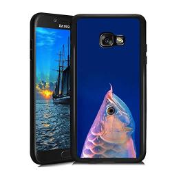 Samsung Galaxy A3 2017 Case, Arowana Shock-Absorption TPU Rubber Bumper Samsung Galaxy A3 2017 Case, Ultra Thin Slim Protective Cover for Samsung Galaxy A3 2017-Black