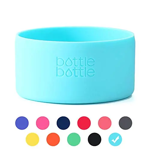 Protective Silicone Sleeve Fit 12-64oz for Hydro Flask,Simple Modern,Takeya,MIRA, Iron Flask and Other Brand Water Bottle,Travel Pet Bowl for Dog Cat Food Feeding has Square and Rounded Bottom Boot